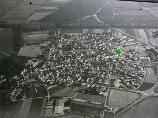 Alte Httenfelder Karte im Brgerhaus